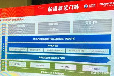 軟件定義汽車 榮威以智能座艙為媒，人工智能基礎軟件驅動未來出行